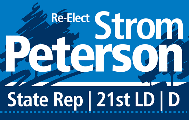 Re-Elect Strom Peterson